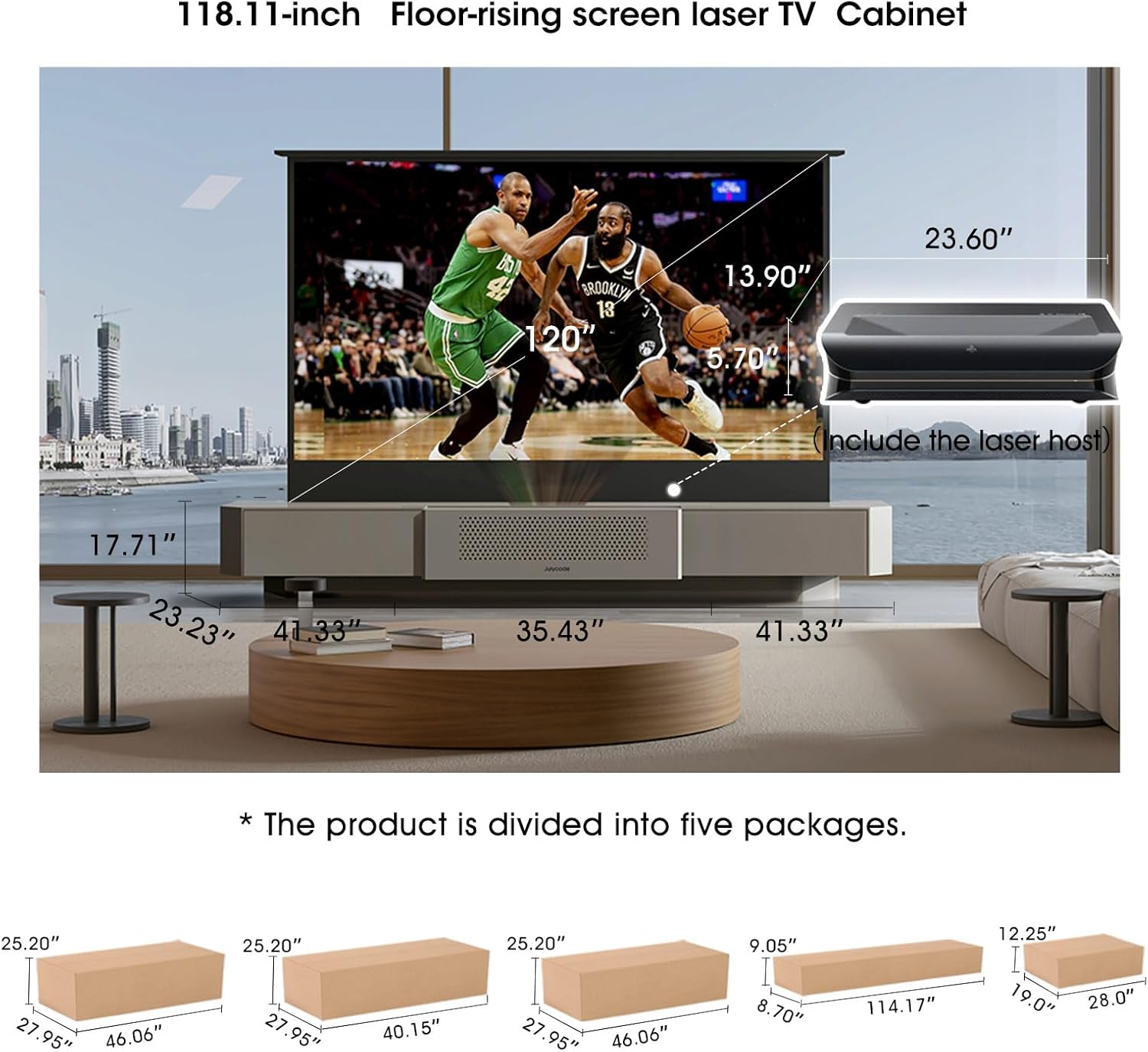 buy Julycode laser TV cabinet,Julycode laser cabinet worth buying,Julycode T20 platform pros cons,best hidden projector cabinet,Julycode vs other laser cabinets,should I buy a floor rising screen unboxing and complete package contents