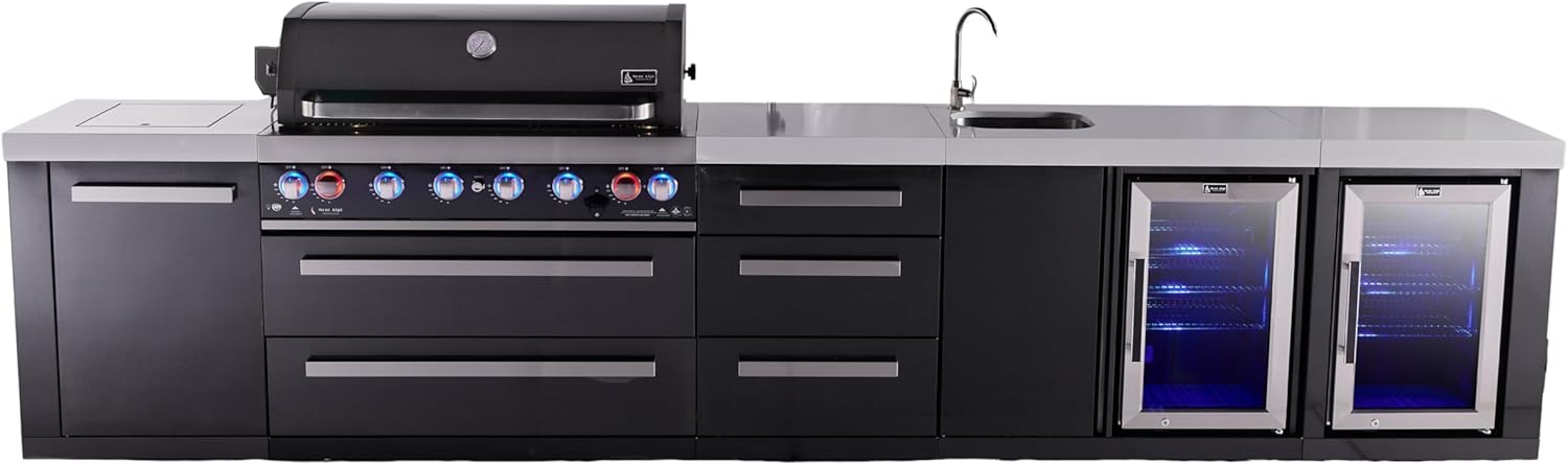 buy Mont Alpi 805 outdoor kitchen island,Mont Alpi outdoor kitchen pros cons,best modular outdoor kitchen island,Mont Alpi vs Bull outdoor kitchen,outdoor kitchen with fridge and sink worth it,is Mont Alpi 805 worth buying - detailed features and technical specifications