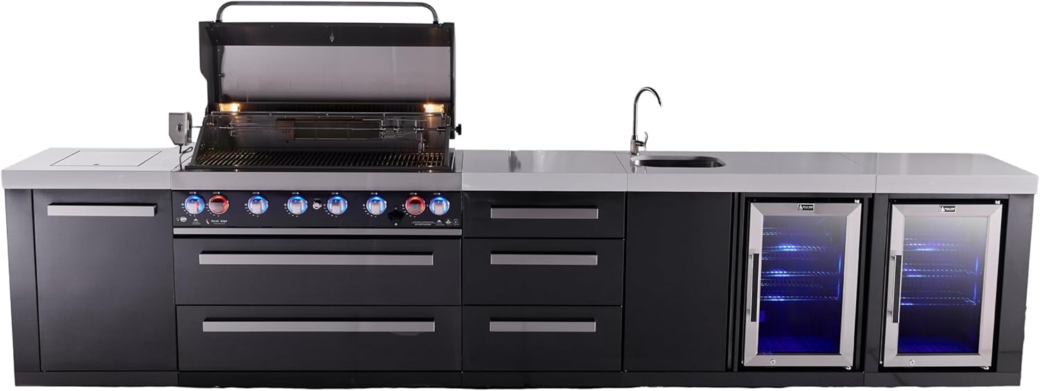 buy Mont Alpi 805 outdoor kitchen island,Mont Alpi outdoor kitchen pros cons,best modular outdoor kitchen island,Mont Alpi vs Bull outdoor kitchen,outdoor kitchen with fridge and sink worth it,is Mont Alpi 805 worth buying unboxing and complete package contents