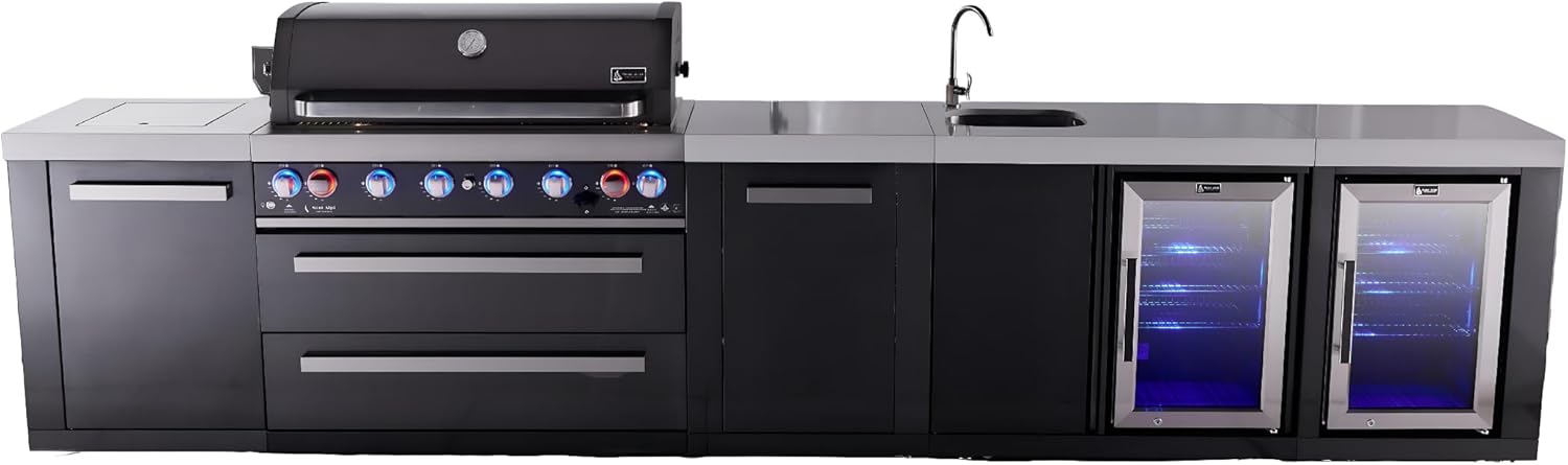 buy Mont Alpi outdoor kitchen island detailed features and technical specifications