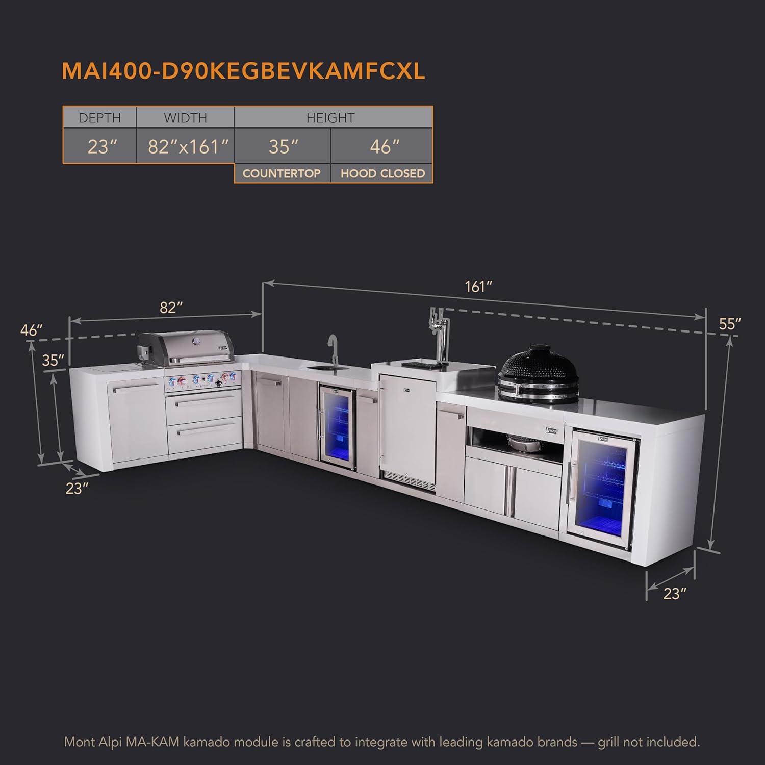 buy Mont Alpi outdoor kitchen island,Mont Alpi 4-burner outdoor kitchen pros cons,best modular gas grill island with kegerator,should I buy Mont Alpi 400 Deluxe,Mont Alpi vs built-in outdoor kitchen,Mont Alpi beverage center worth buying unboxing and complete package contents