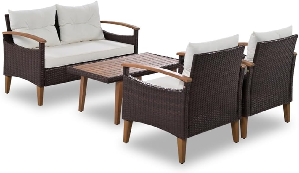buy PE rattan outdoor sofa set,PE rattan sofa set pros cons,best outdoor sofa set for patio,should I buy PE rattan furniture,acacia wood patio set vs alternatives,PE wicker sofa set worth buying unboxing and complete package contents
