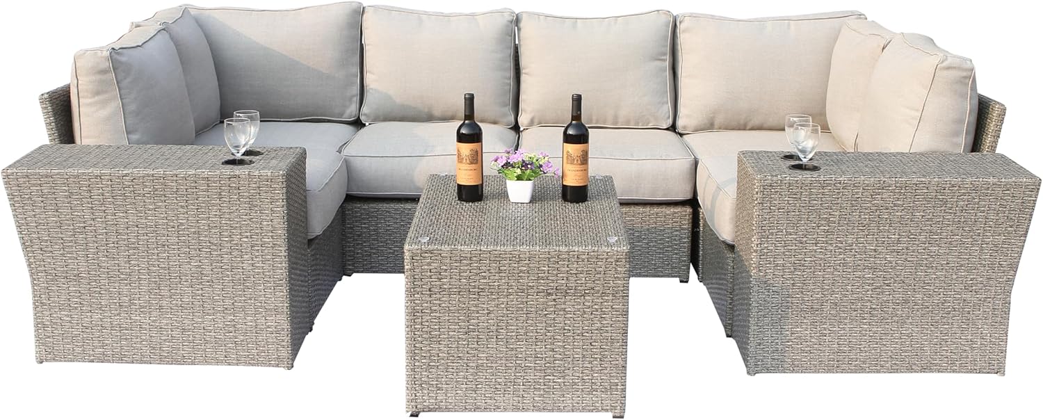 buy Source International wicker sectional,Source International 9-piece sectional worth it,wicker sectional set pros cons,best outdoor wicker sectional,Source International vs other brands,should I buy Source International wicker unboxing and complete package contents