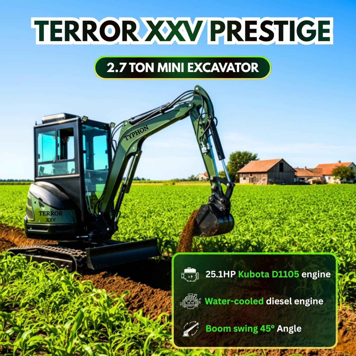 Step-by-step guide for buy TYPHON TERROR XXV mini excavator,TYPHON TERROR XXV worth buying,TYPHON TERROR XXV pros cons,best 2.7 ton mini excavator,TYPHON TERROR XXV vs alternatives,should I buy a TYPHON mini excavator - complete tutorial
