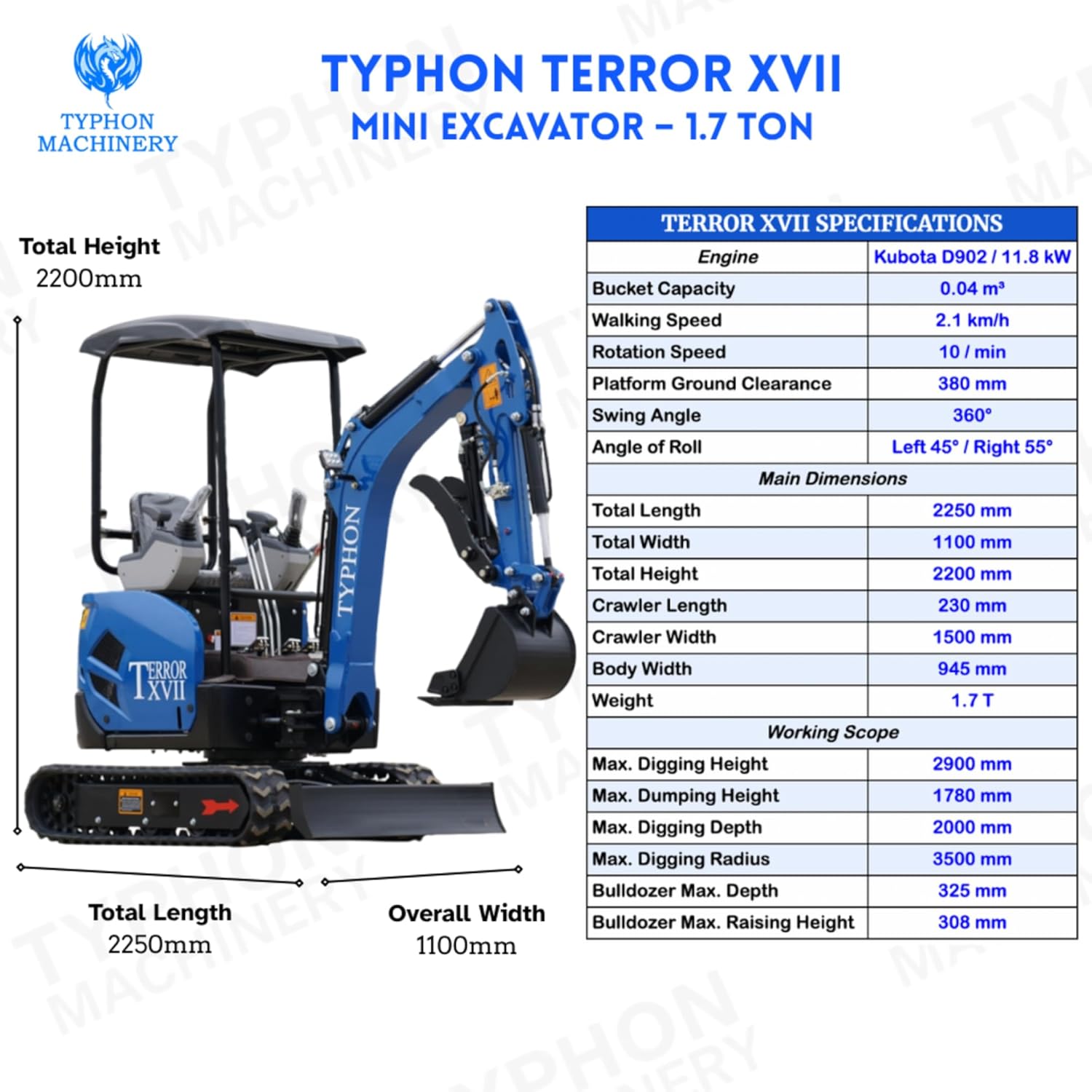 buy TYPHON Terror XVII mini excavator,TYPHON Terror XVII worth buying,best 1.7 ton mini excavator,TYPHON Terror XVII pros cons,TYPHON Terror XVII vs alternatives,should I buy TYPHON Terror XVII unboxing and complete package contents