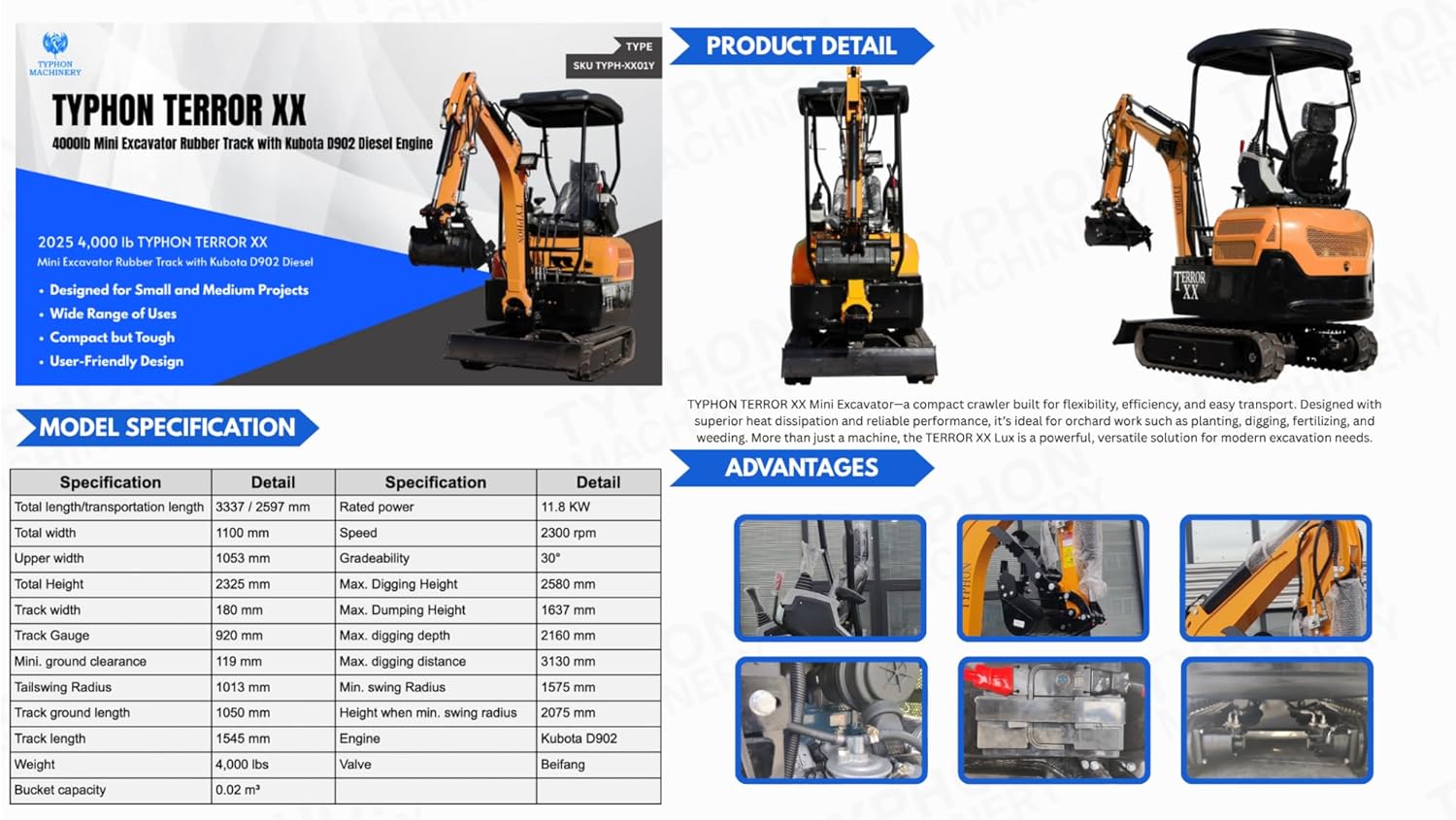 buy TYPHON Terror XX mini excavator,should I buy TYPHON Terror XX,TYPHON Terror XX vs alternatives,TYPHON mini excavator pros cons,best mini excavator for small projects,TYPHON Terror XX worth buying performance testing and real-world results