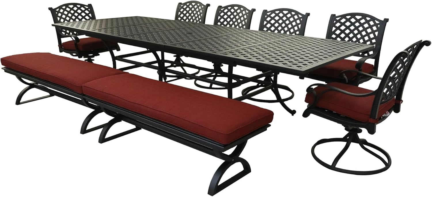 buy aluminum dining set 10 person,should I buy aluminum patio dining set,aluminum dining set vs wicker,10 person aluminum dining set pros cons,best outdoor dining set for large family,aluminum dining set worth buying - detailed features and technical specifications