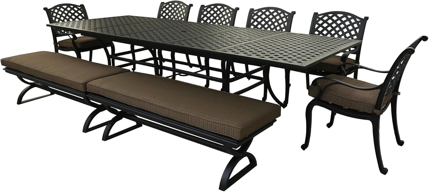 buy aluminum dining set,best outdoor dining set,aluminum patio table pros cons,extendable dining set worth buying,10 person aluminum dining set,patio dining set with cushions - detailed features and technical specifications
