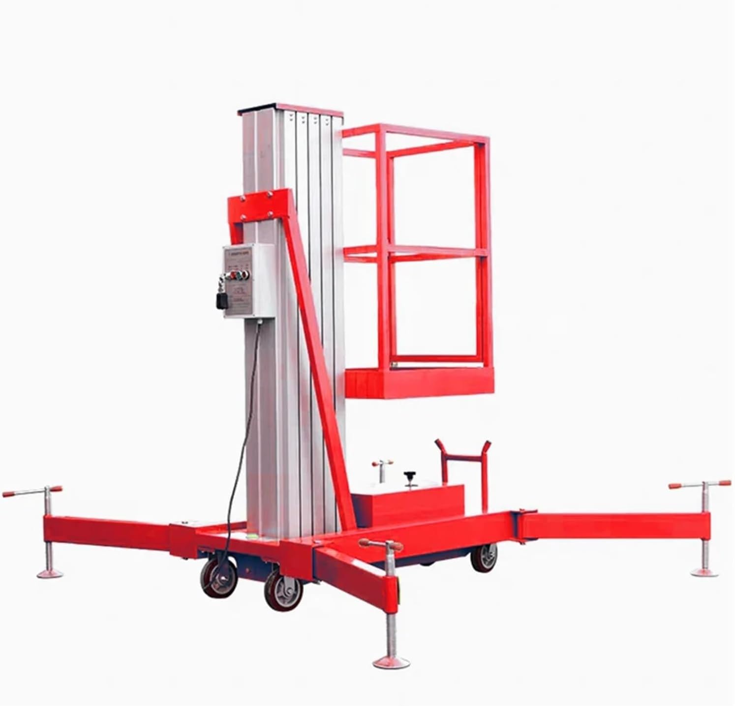 buy aluminum mobile hydraulic lift,should I buy a hydraulic mast lift,aluminum mobile lift vs scissor lift,electric one man lift pros cons,heavy duty aerial lift worth buying,best construction lift for workers unboxing and complete package contents