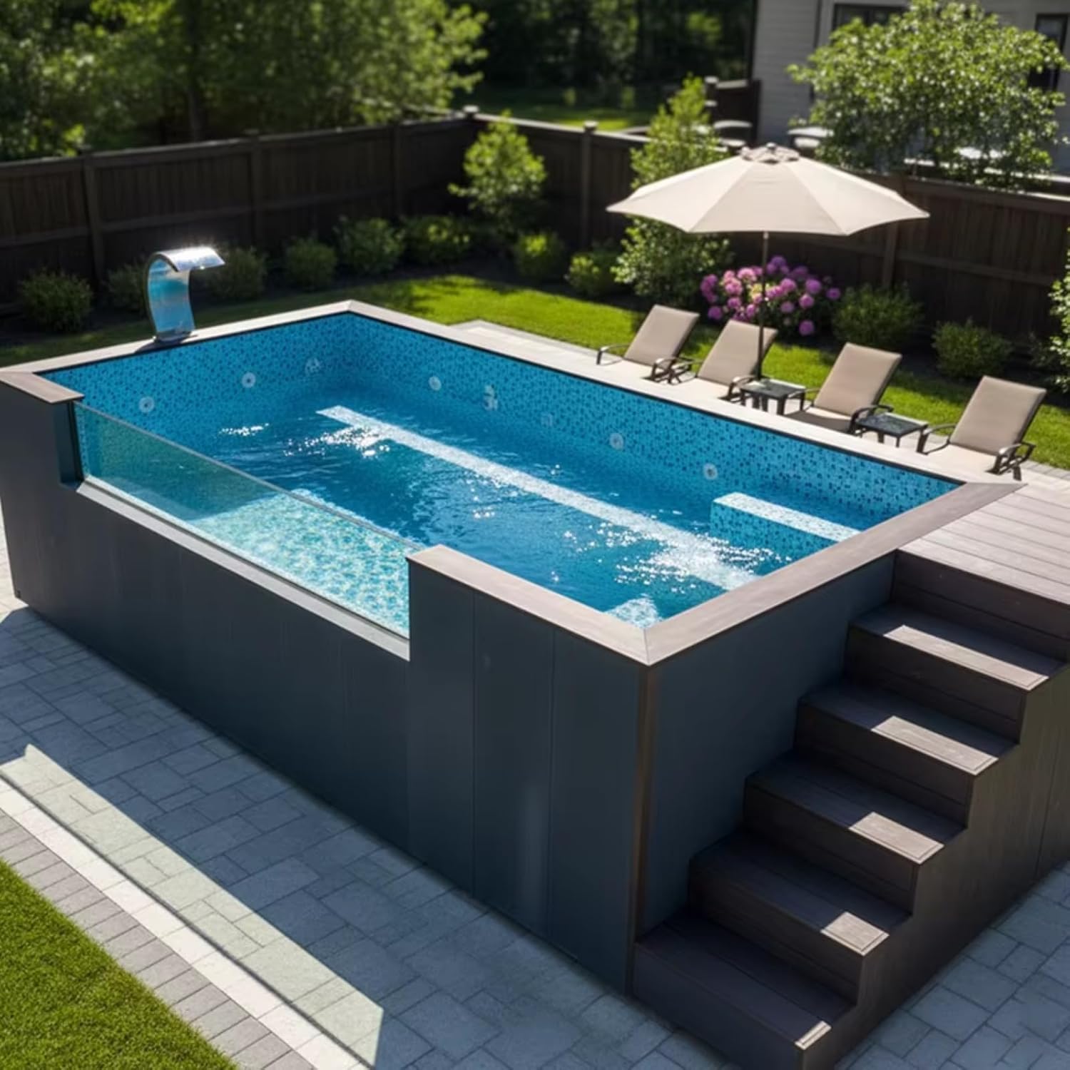buy container swimming pool,container swimming pool pros cons,is a container swimming pool worth it,container swimming pool vs fiberglass,best prefabricated swimming pool,container pool for small backyard unboxing and complete package contents