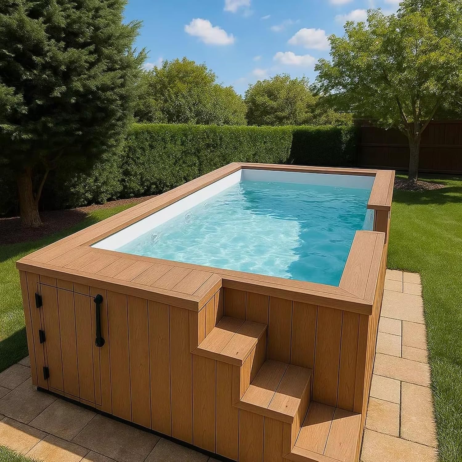 buy container swimming pool,should I buy a container pool,container pool vs traditional,above ground container pool pros cons,best modular swimming pool for backyard,container swimming pool worth buying unboxing and complete package contents