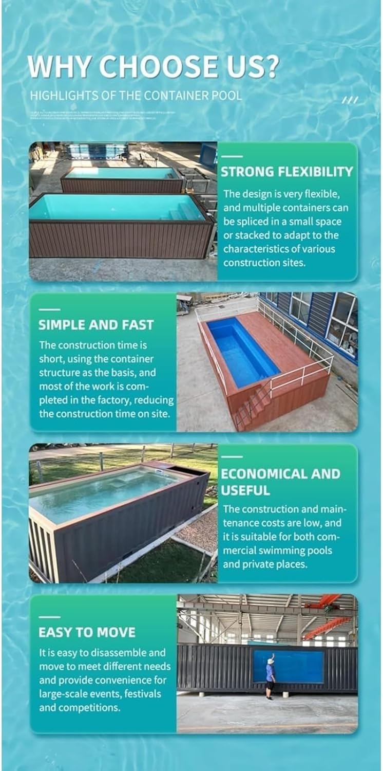 buy container swimming pool,shipping container pool worth buying,prefab pool vs traditional pool,container pool pros cons,best steel frame fiberglass pool,should I buy a container pool unboxing and complete package contents