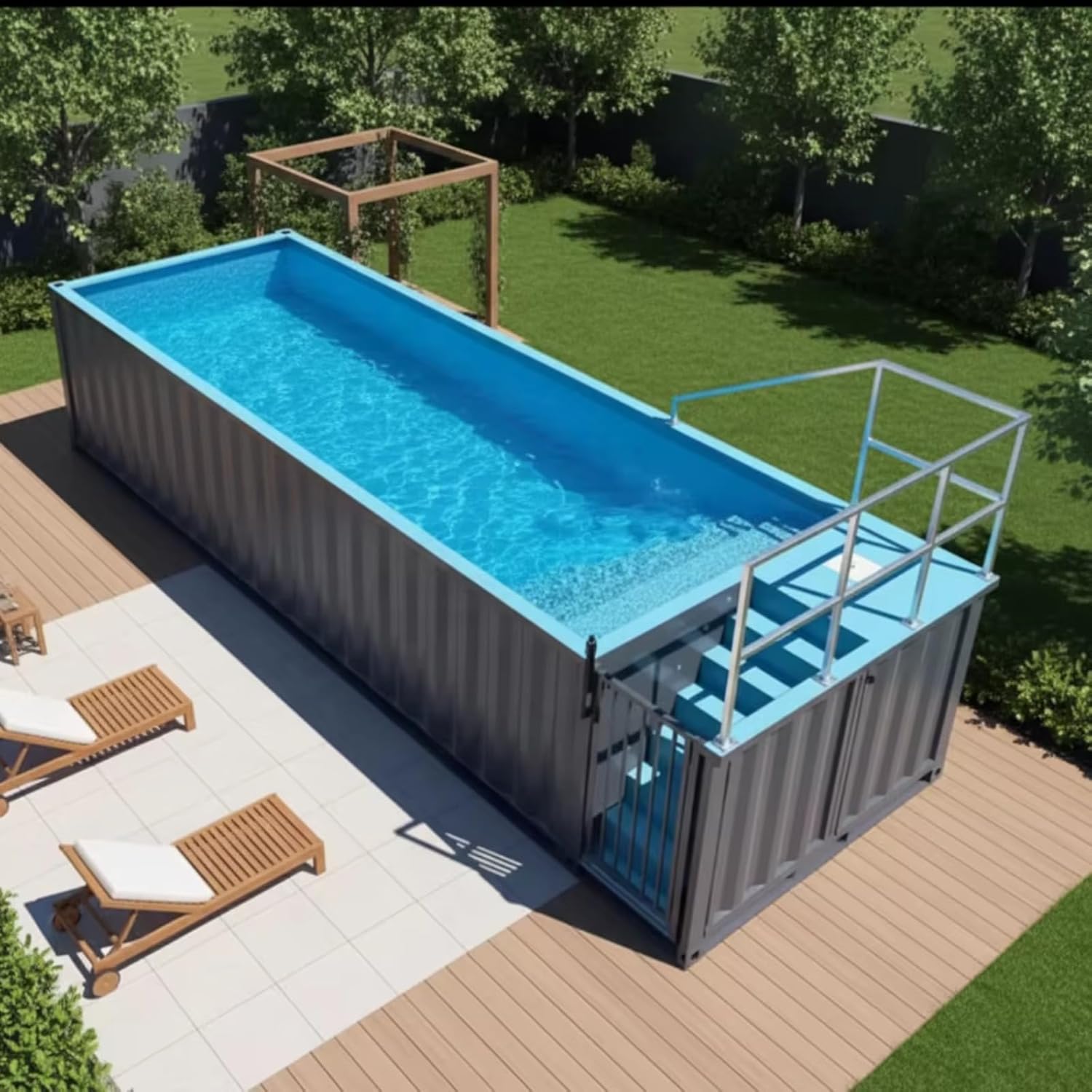 Step-by-step guide for buy container swimming pool, modular swimming pool for backyard, prefabricated pool easy install, container pool vs traditional pool, above ground pool worth buying, portable lap pool for family - complete tutorial