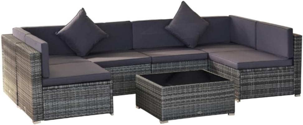 buy grey patio furniture set,should I buy a 7 piece patio set,grey rattan patio furniture vs wicker,outdoor modular sectional pros cons,best grey outdoor furniture set,grey wicker patio set worth buying - detailed features and technical specifications