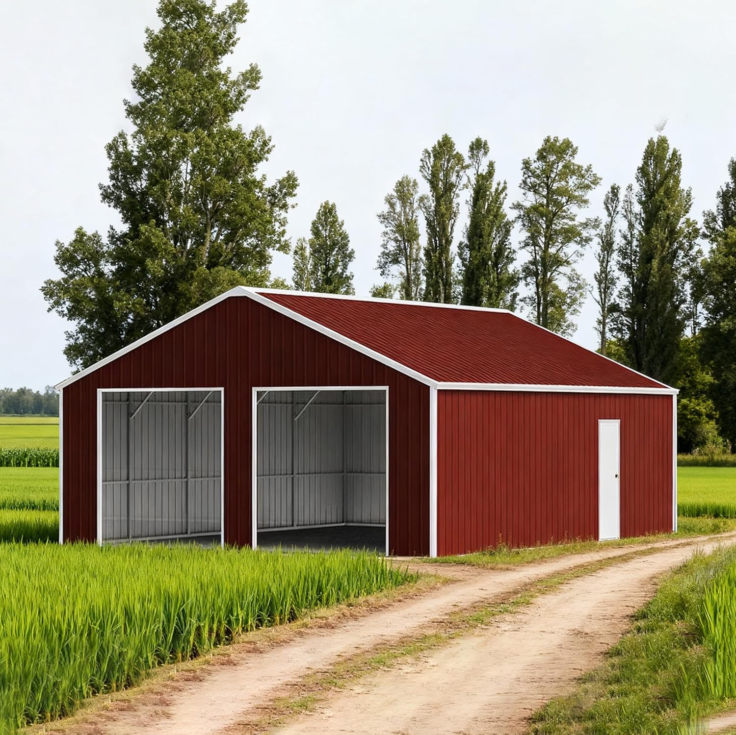 buy heavy duty metal garage barn,should I buy a metal garage barn,heavy duty metal garage barn pros cons,best outdoor storage shed for vehicles,33ft x 25ft metal shed worth buying,metal garage barn vs wood shed - detailed features and technical specifications
