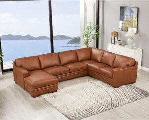 Image 1 of buy leather left chaise sectional