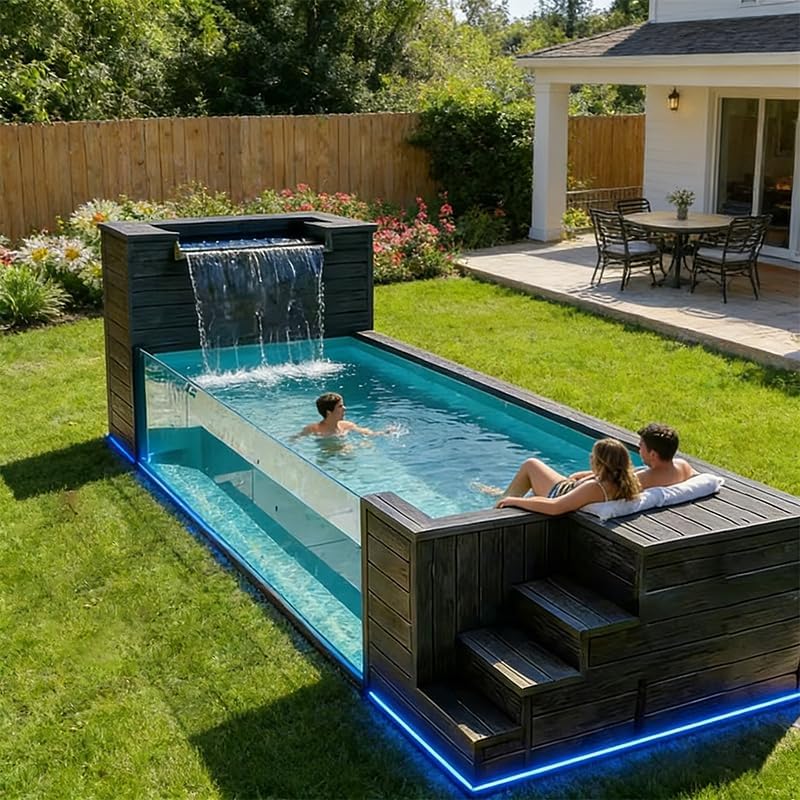buy luxury container swimming pool,container pool worth buying,luxury container pool pros cons,best container swimming pool,glass panel container pool honest,container pool vs traditional pool performance testing and real-world results