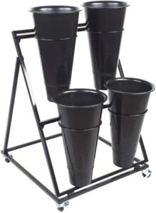 Image 1 of buy metal plant stand with wheels