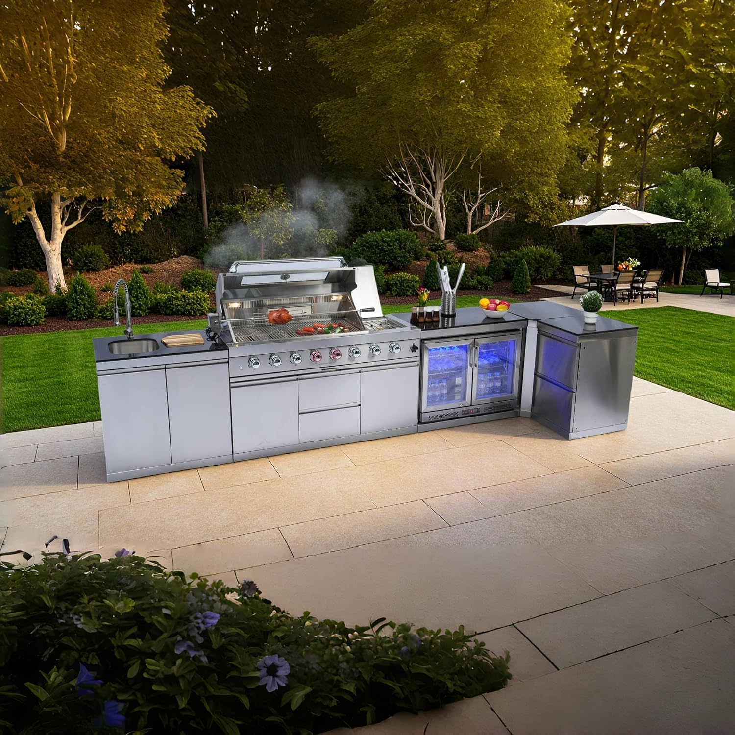 buy outdoor kitchen island grill with refrigerator,should I buy an outdoor kitchen island,outdoor kitchen island grill with refrigerator pros cons,best outdoor kitchen island grill,outdoor kitchen island with refrigerator worth it,outdoor kitchen island grill vs built-in - detailed features and technical specifications