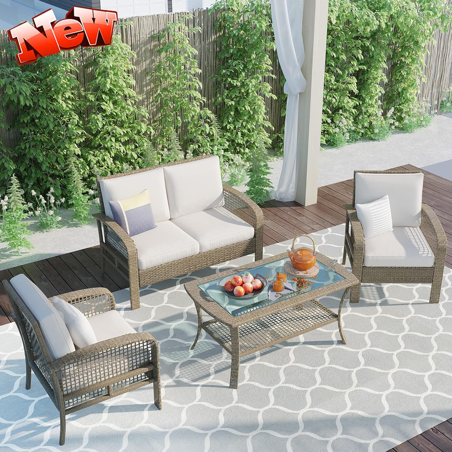 buy outdoor patio furniture set,best rattan wicker sofa set,outdoor furniture set pros cons,should I buy a 4 piece patio set,rattan patio set worth buying,weather resistant outdoor furniture set - detailed features and technical specifications