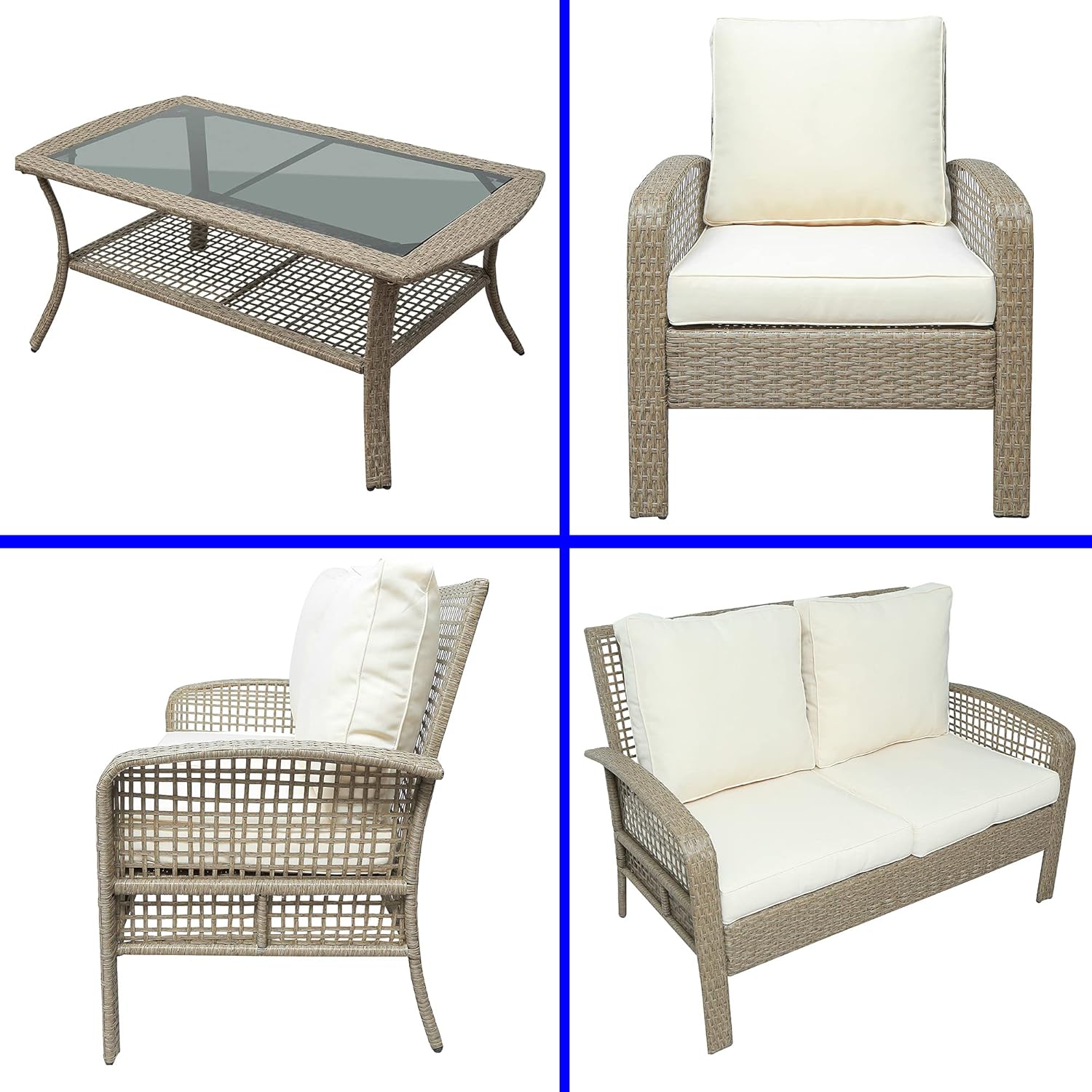 buy outdoor patio furniture set,best rattan wicker sofa set,outdoor furniture set pros cons,should I buy a 4 piece patio set,rattan patio set worth buying,weather resistant outdoor furniture set unboxing and complete package contents