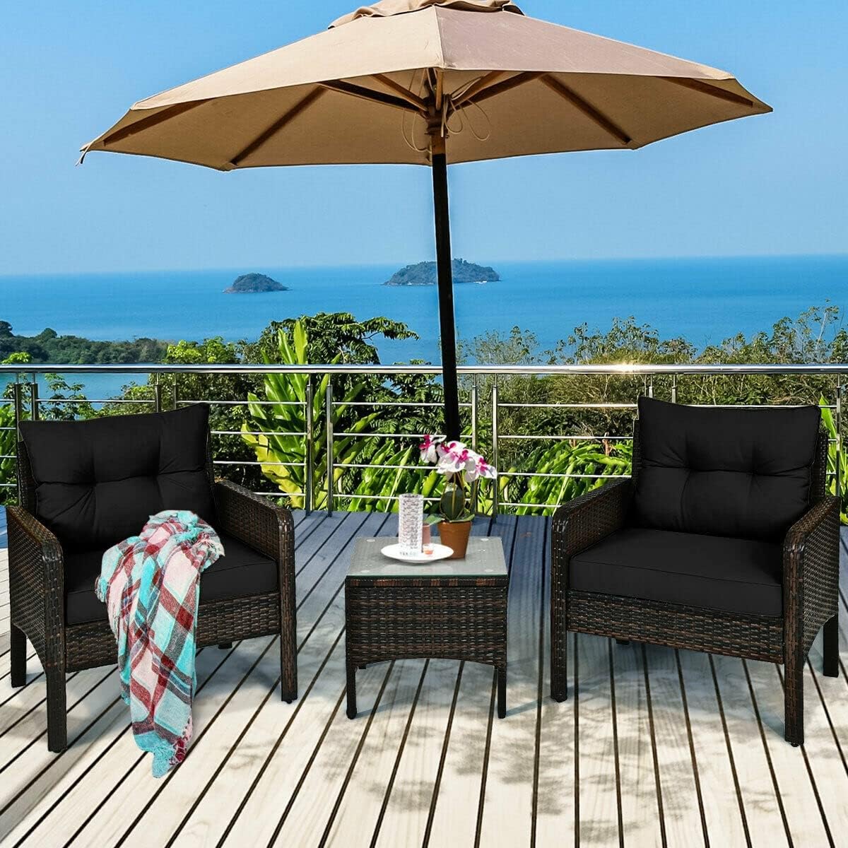 buy outdoor rattan conversation set,outdoor rattan conversation set pros cons,best patio conversation set,rattan sofa set worth buying,should I buy rattan patio set,outdoor wicker conversation set unboxing and complete package contents