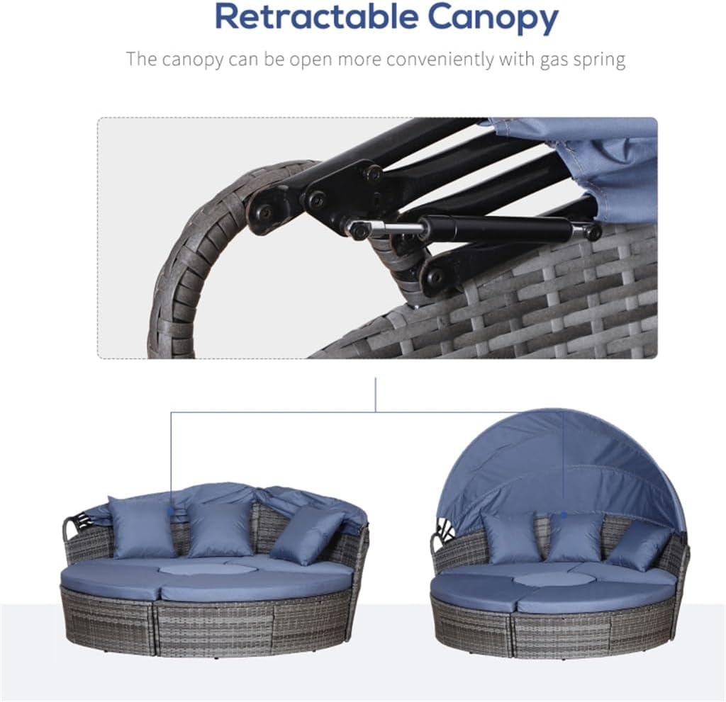 buy outdoor rattan sunbed set,best outdoor wicker sunbed with canopy,rattan sunbed pros cons,outdoor sunbed set worth it,should I buy a rattan sunbed,rounded wicker lounge chair set performance testing and real-world results