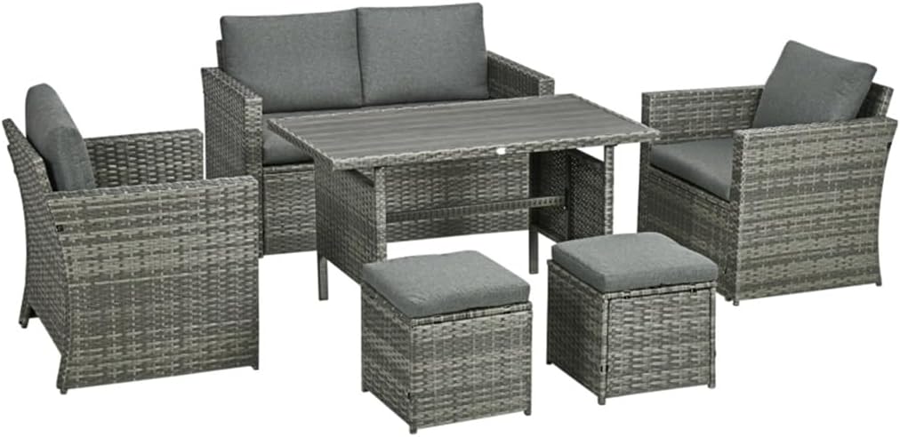 buy patio dining set,should I buy a patio dining set,patio dining set vs conversation set,outdoor dining furniture pros cons,best outdoor dining set for patio,PE rattan dining set worth buying - detailed features and technical specifications