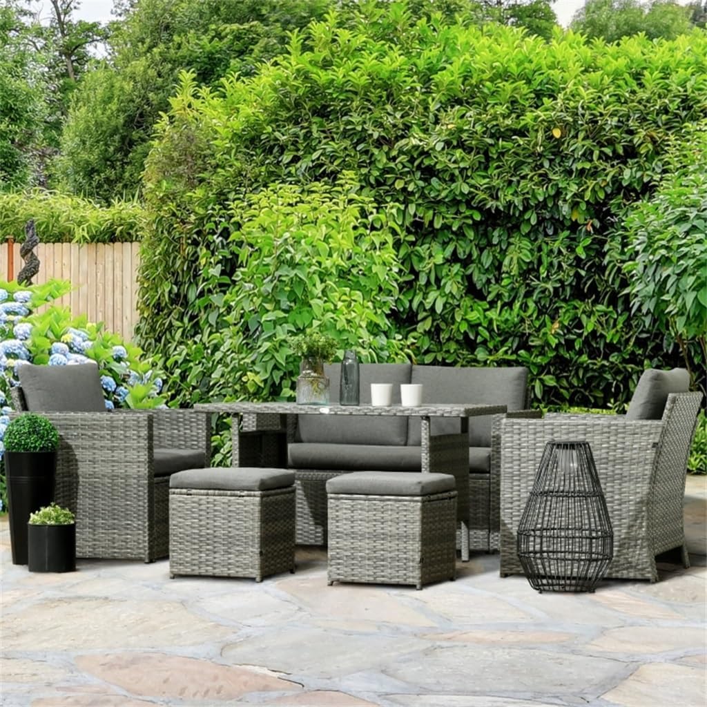 buy patio dining set,should I buy a patio dining set,patio dining set vs conversation set,outdoor dining furniture pros cons,best outdoor dining set for patio,PE rattan dining set worth buying unboxing and complete package contents