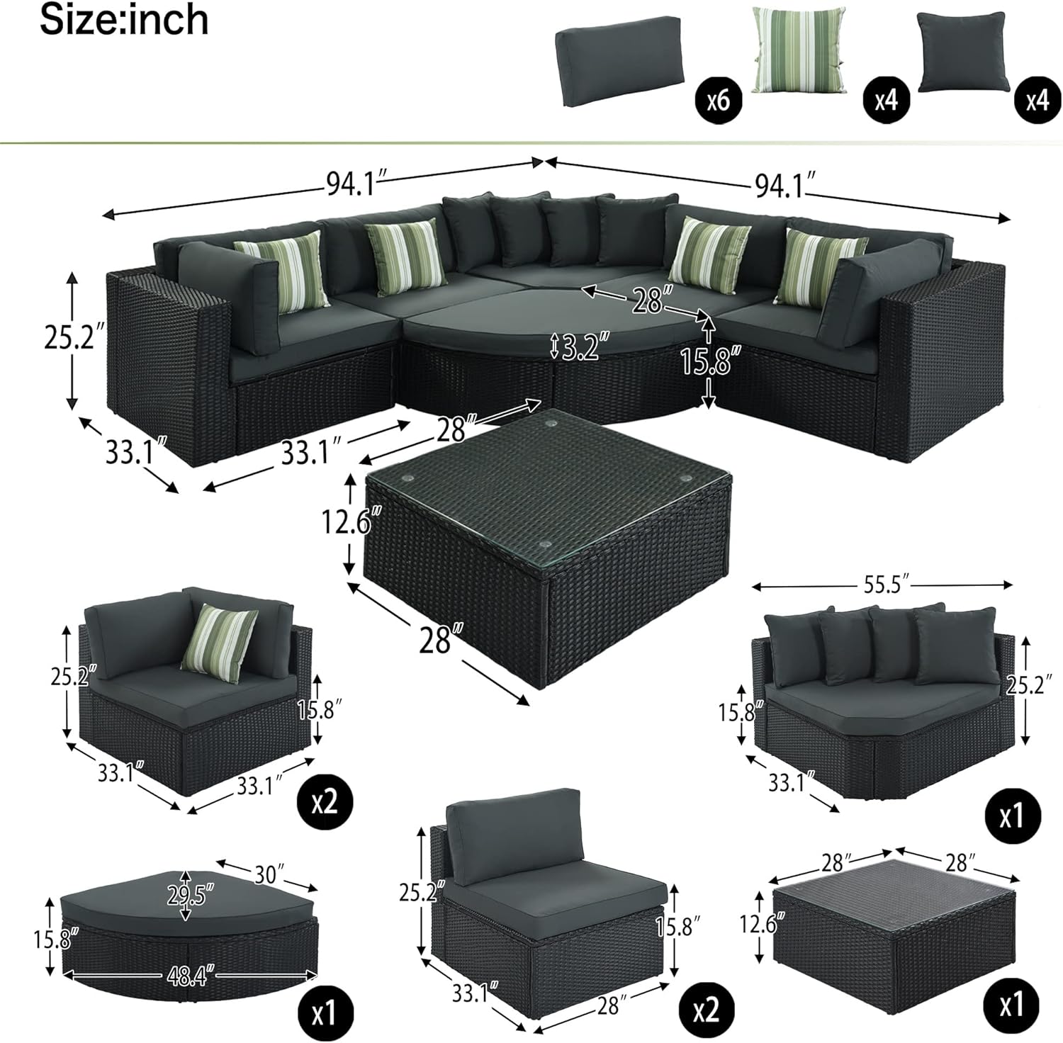 buy patio wicker sofa set,outdoor rattan sofa set pros cons,best wicker conversation set,YYDSUS patio sofa worth buying,should I buy a 7 piece wicker sofa,patio wicker sofa set vs alternatives unboxing and complete package contents