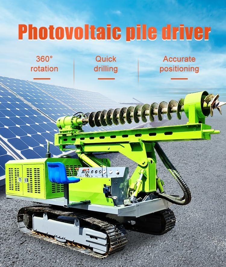 buy photovoltaic pile driver machine,photovoltaic pile driver worth buying,best solar piling equipment,hydraulic crawler rig pros cons,should I buy solar pile driver,solar farm piling machine vs alternatives unboxing and complete package contents