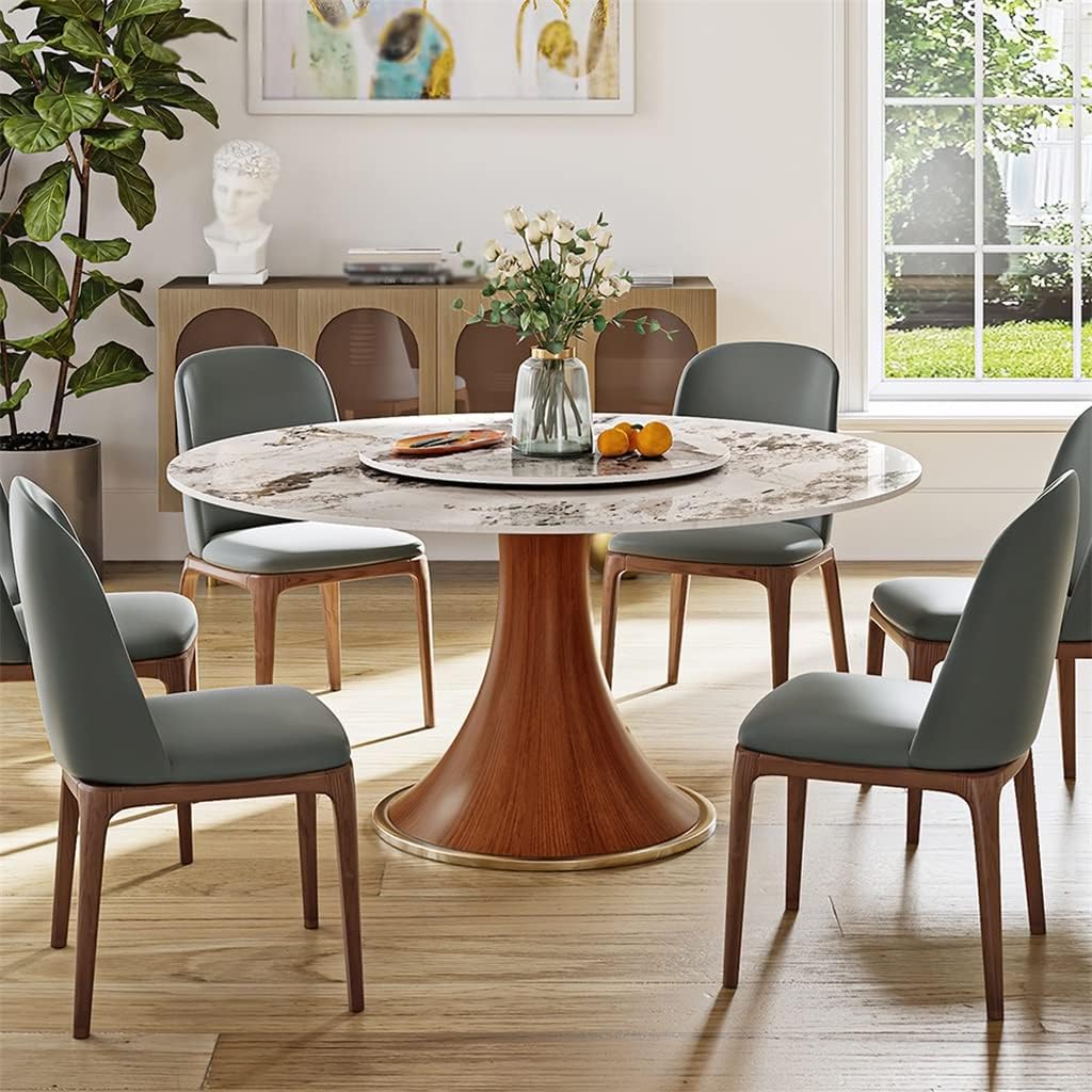 buy sintered stone dining table,sintered stone table pros cons,best round dining table with stone top,solid wood base dining table worth buying,should I buy a sintered stone table,sintered stone vs marble dining table unboxing and complete package contents