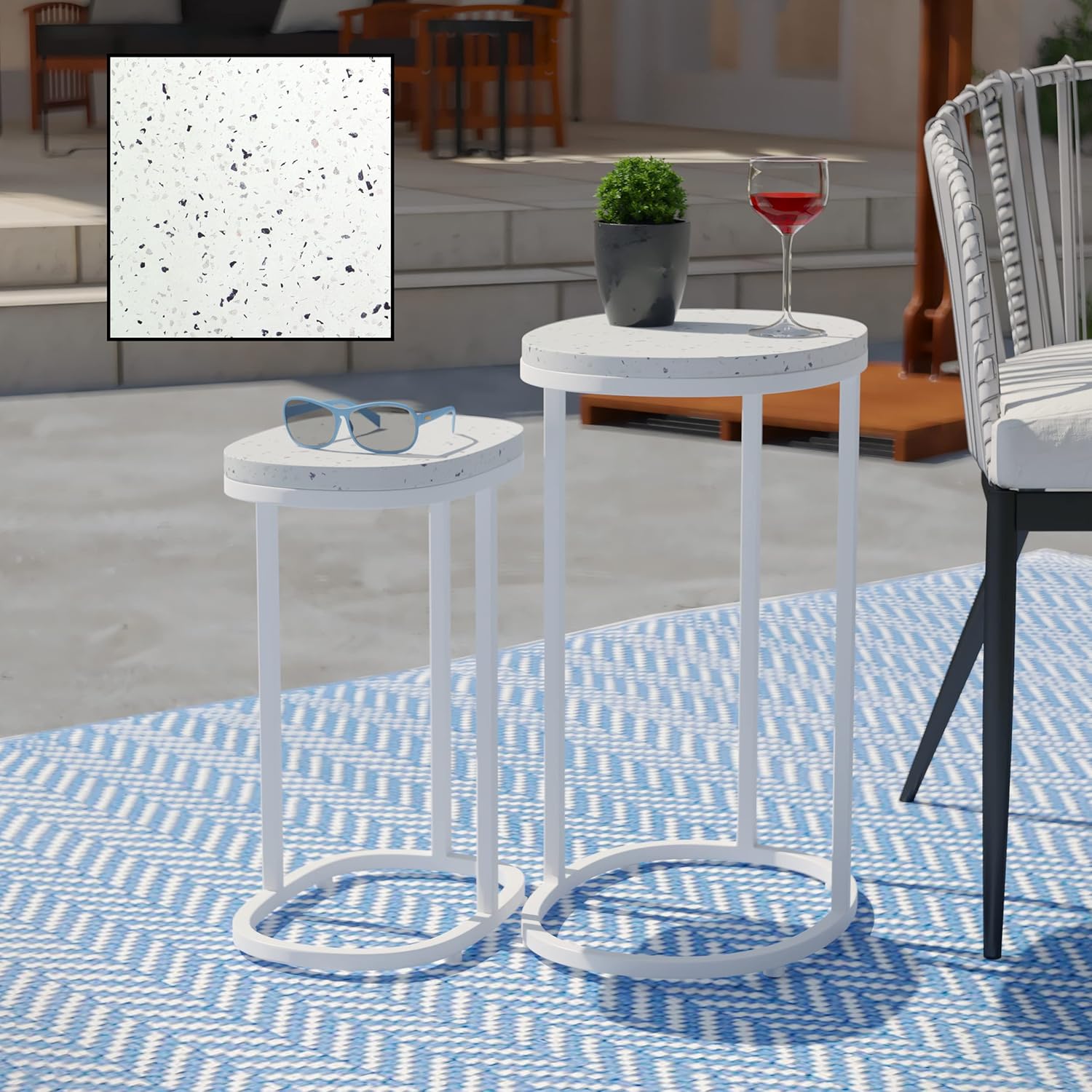 buy terrazzo outdoor nesting tables,terrazzo nesting tables pros cons,best outdoor nesting tables,terrazzo tables worth buying,should I buy terrazzo nesting tables,terrazzo vs concrete outdoor tables performance testing and real-world results