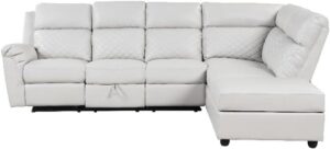 Image 1 of buy white reclining sectional sofa