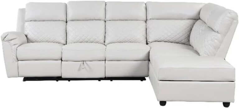Image 1 of buy white reclining sectional sofa