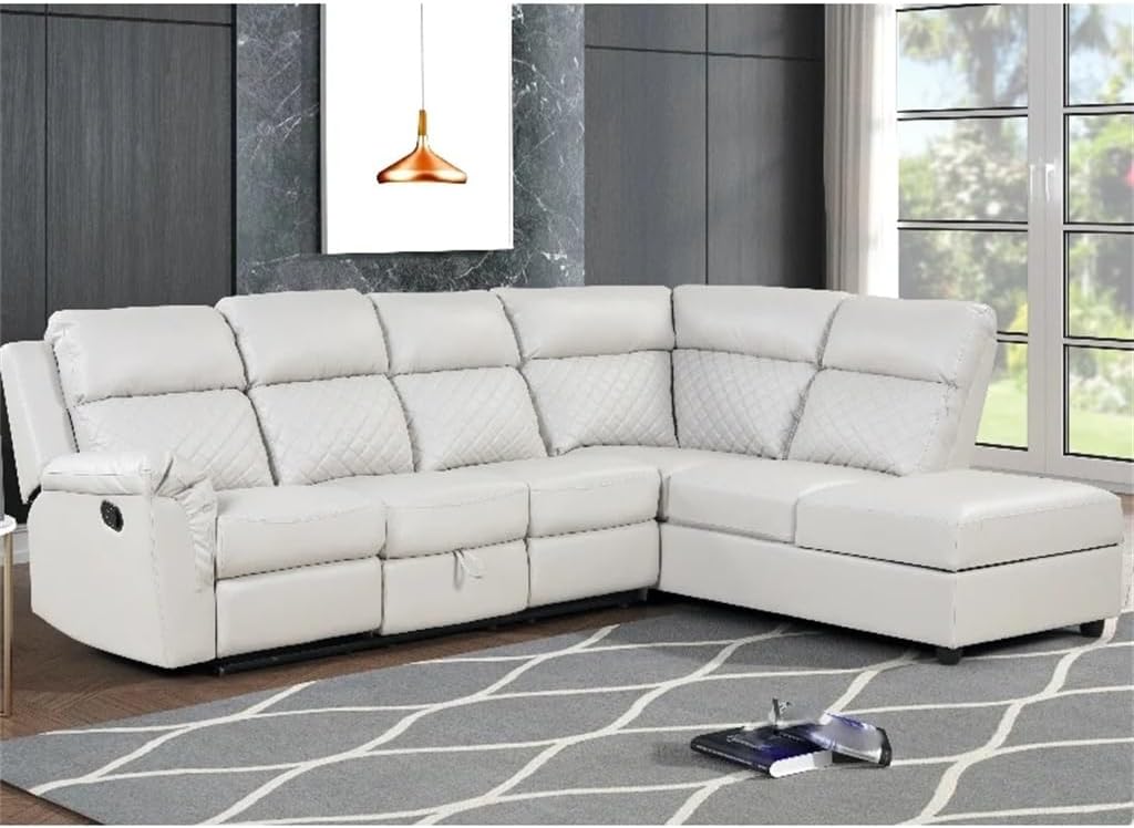 buy white reclining sectional sofa,white reclining sectional worth it,white sectional sofa pros cons,best white faux leather sectional,white reclining sofa vs alternatives,should I buy a white sectional unboxing and complete package contents
