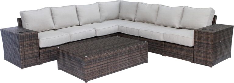Image 1 of buy wicker outdoor conversation set