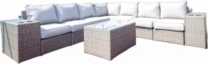 Image 1 of buy wicker outdoor conversation set