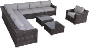 Image 1 of buy wicker patio seating group