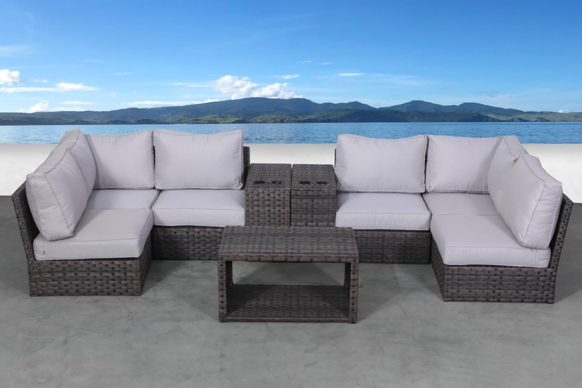 buy wicker rattan seating group,should I buy wicker patio furniture,rattan seating group pros cons,best outdoor wicker sofa set,wicker vs aluminum patio furniture unboxing and complete package contents