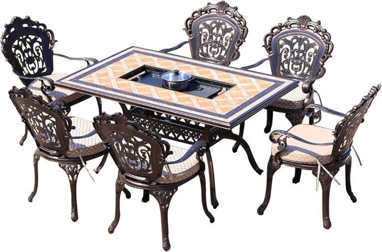 Image 1 of buy wood burning fire pit table with chairs