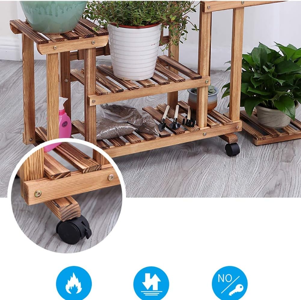 buy wooden flower stand,wooden flower stand pros cons,best plant display stand,wood pot shelf worth buying,should I buy a wooden plant stand,large capacity flower stand unboxing and complete package contents