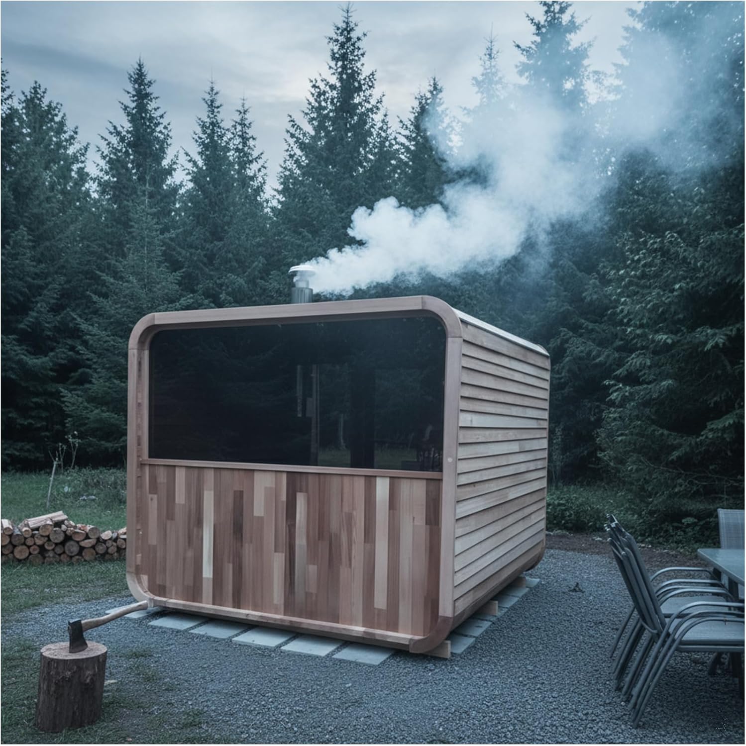 buy zonemel outdoor steam cube sauna,outdoor steam sauna pros cons,zonemel hemlock sauna vs alternatives,best outdoor wood burning sauna,square sauna room worth buying,is the zonemel sauna good - detailed features and technical specifications