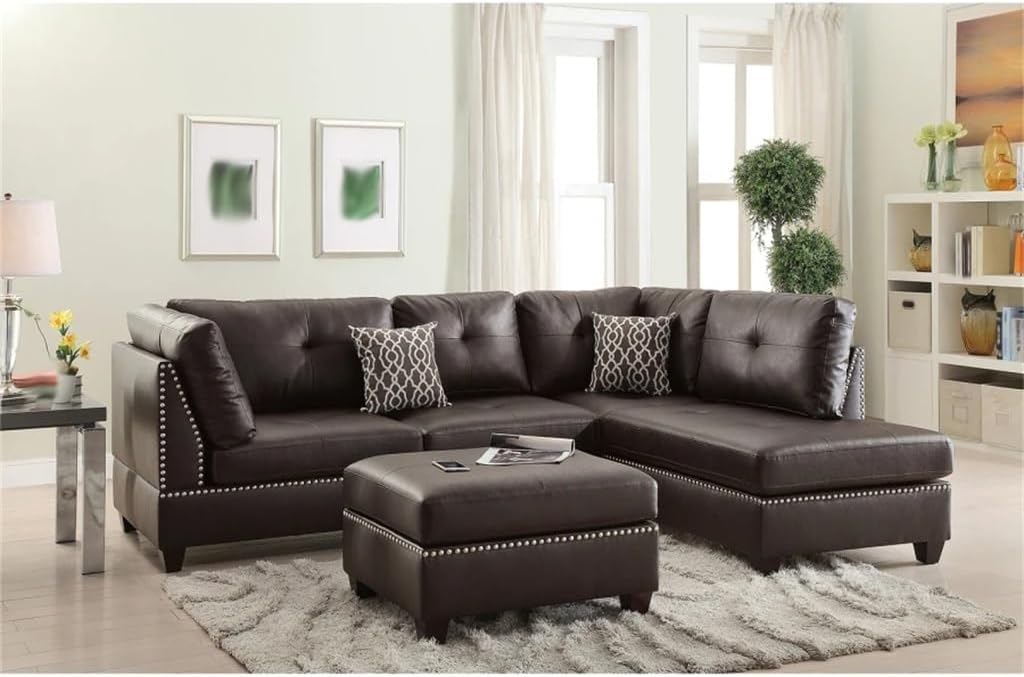 faux leather reversible sectional sofa,should I buy a faux leather sectional,faux leather sectional pros cons,reversible modular sofa worth buying,best modular sofa with storage,faux leather sectional vs fabric unboxing and complete package contents