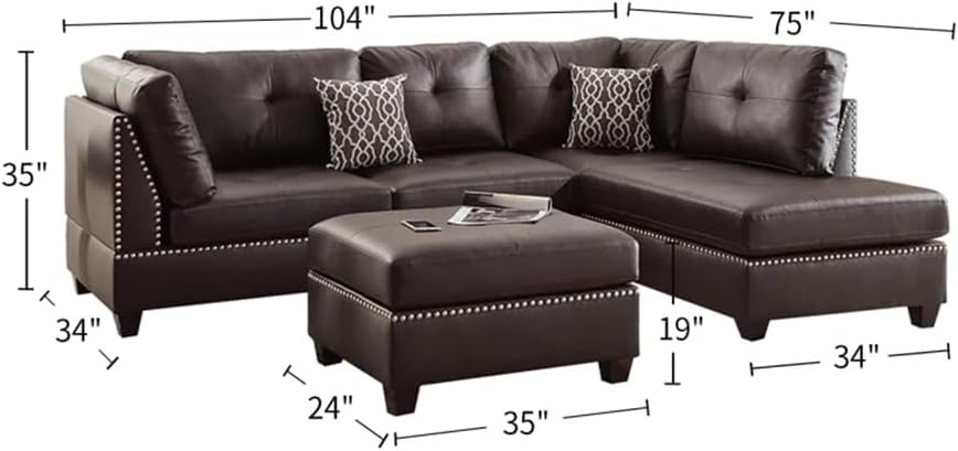 Step-by-step guide for faux leather reversible sectional sofa,should I buy a faux leather sectional,faux leather sectional pros cons,reversible modular sofa worth buying,best modular sofa with storage,faux leather sectional vs fabric - complete tutorial
