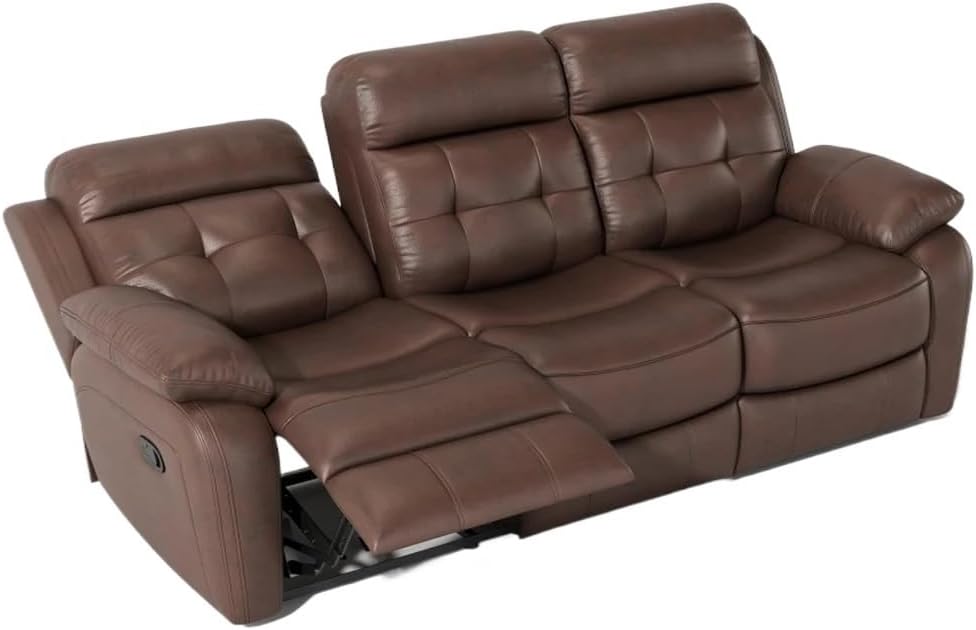 leather reclining sofa worth buying,should I buy a leather reclining sofa,leather recliner sofa pros cons,best non-power reclining sofa,leather sofa with drop down table,BERHUTJ sofa honest opinion performance testing and real-world results