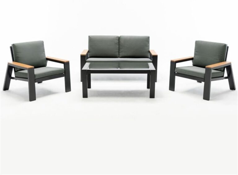 Image 1 of metal 4 person seating group