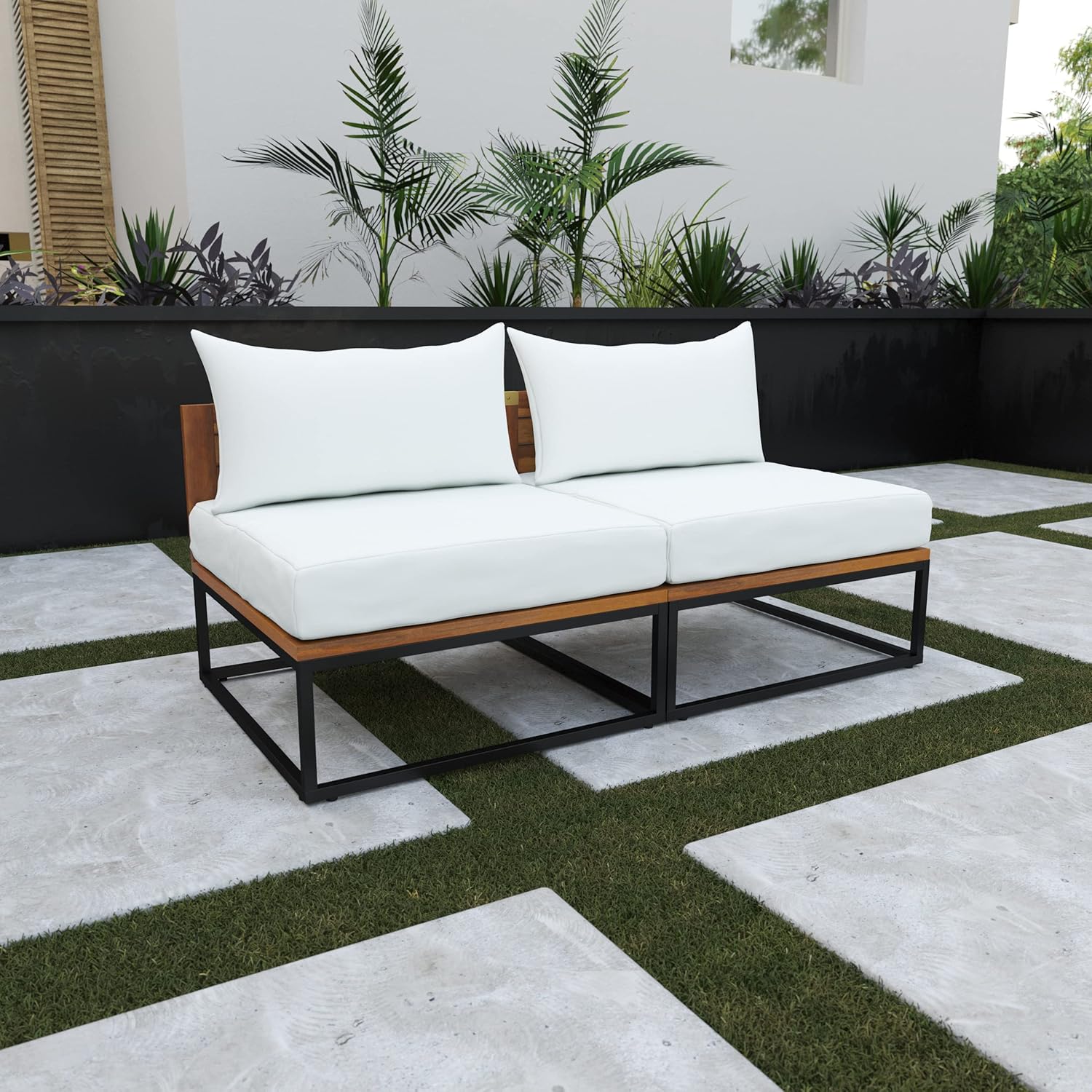 modular outdoor loveseat worth buying,should I buy a modular loveseat,modular loveseat pros and cons,best modular outdoor furniture,modular loveseat vs sectional,white steel loveseat quality - detailed features and technical specifications