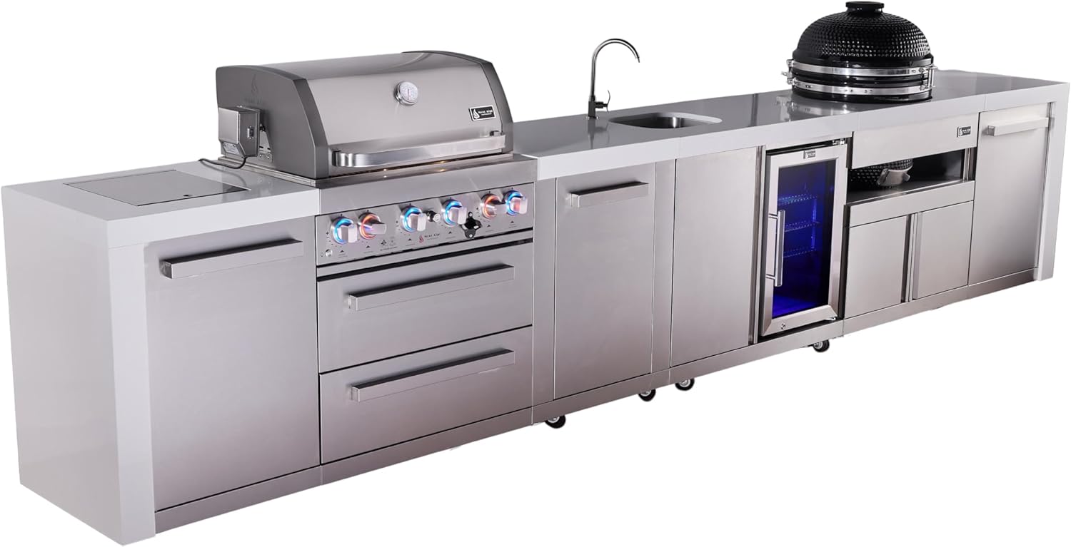mont alpi premium 4-burner outdoor kitchen island,best outdoor kitchen island with beverage center,mont alpi 4-burner grill pros cons,outdoor kitchen island with sink and fridge worth it,mont alpi kamado cart modular,should I buy mont alpi island grill performance testing and real-world results