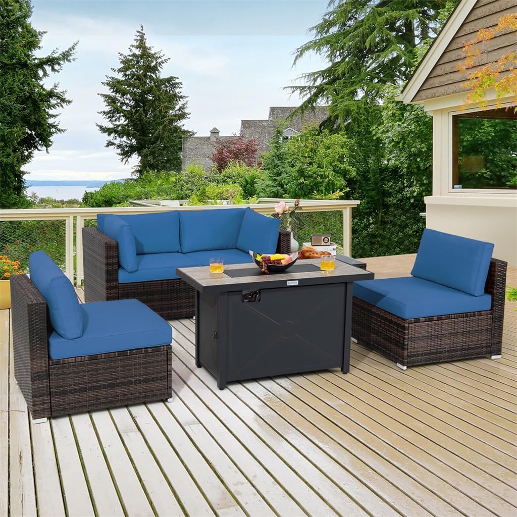 Step-by-step guide for patio furniture set with fire pit,outdoor sectional with fire table,propane fire pit sofa set,best outdoor furniture with fire pit,rattan patio set gas fire pit,buy patio fire pit set - complete tutorial